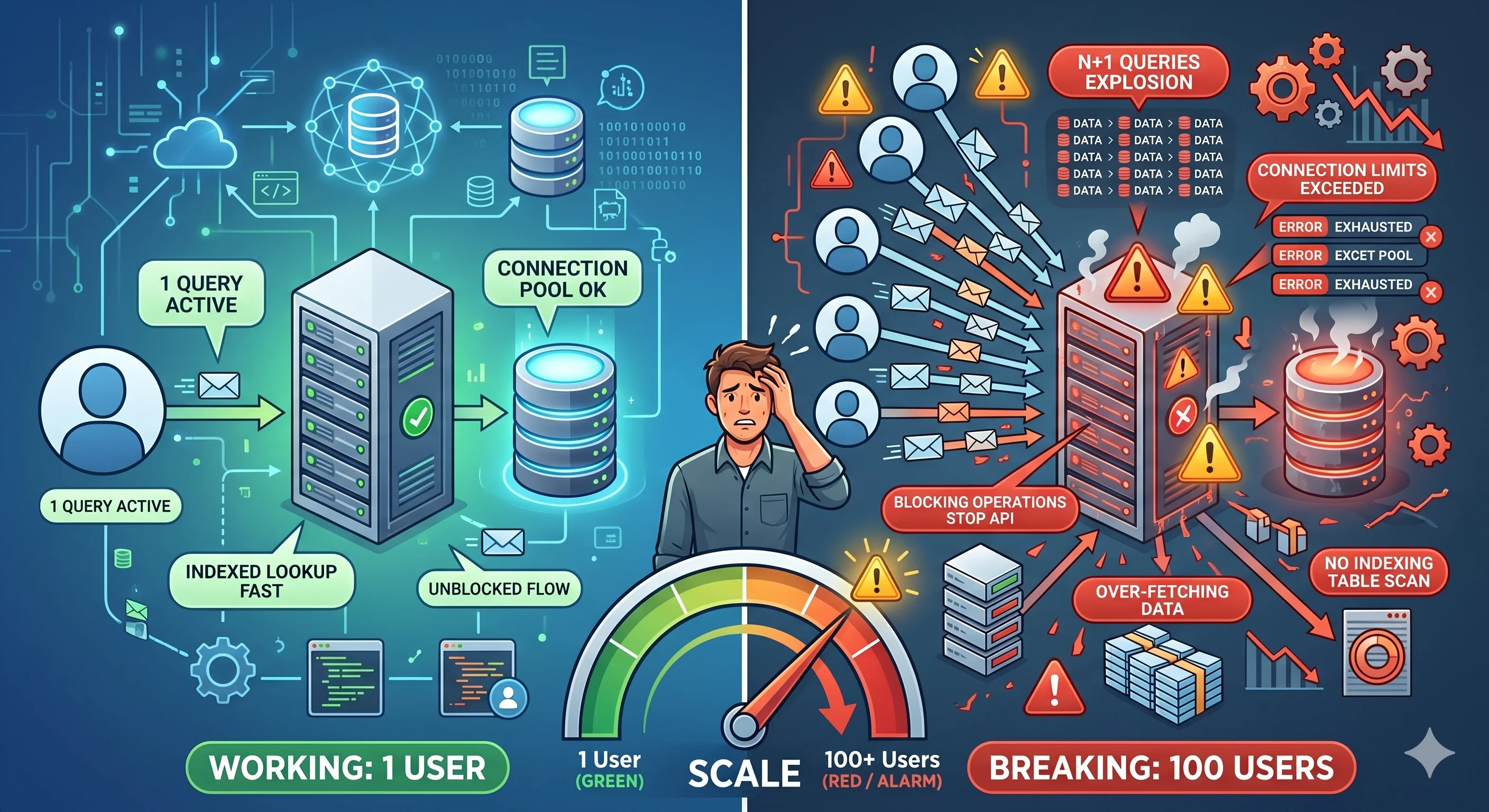 Why Your System Breaks at 100 Users (Not 1)